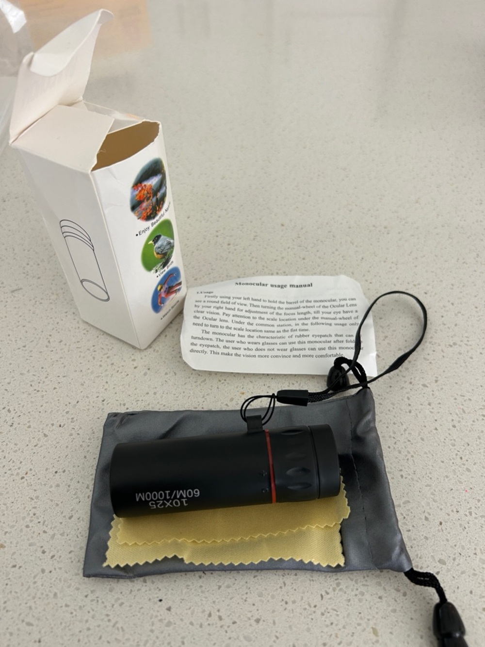 Compact Monocular Telescope 10x25